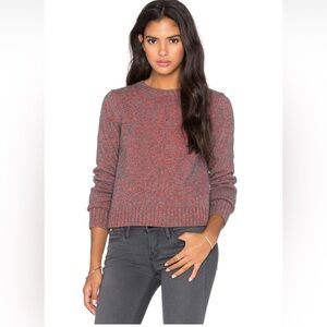 Marc Jacobs Tie Back Sweater Wool Blend Ruby Red Size Small